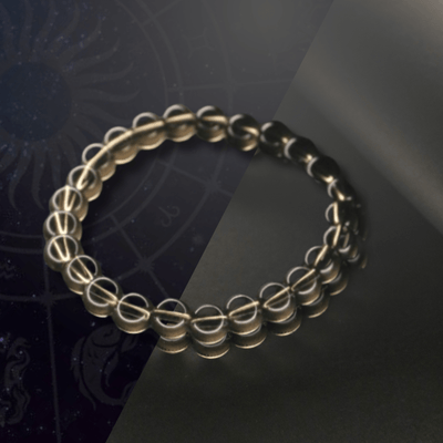 Healing smoky quartz bracelet for energy balance and clarity