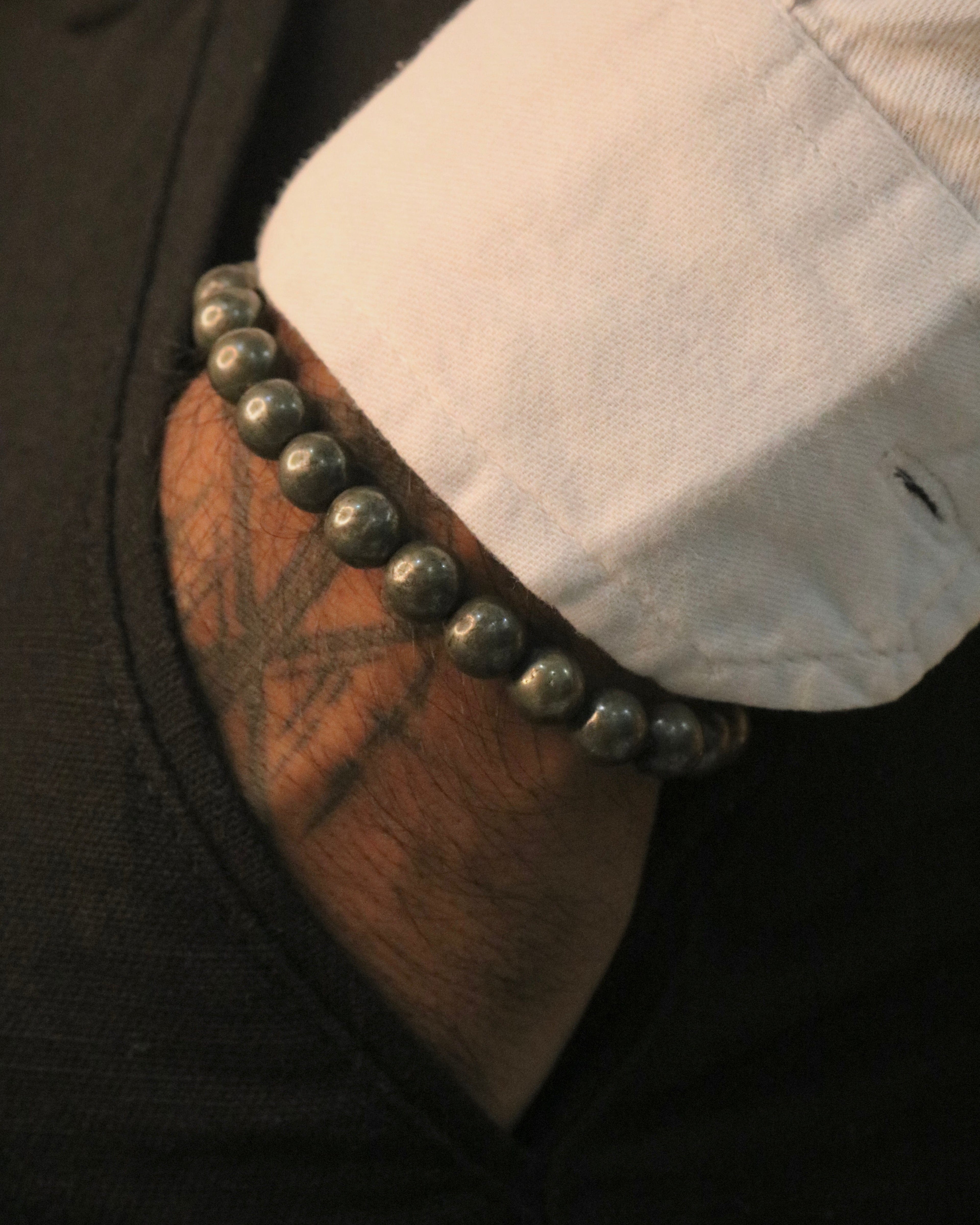 Protective energy bracelet made of Pyrite gemstones